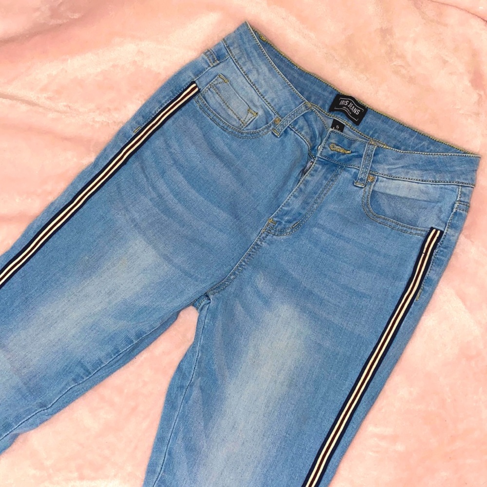 high rise jeans